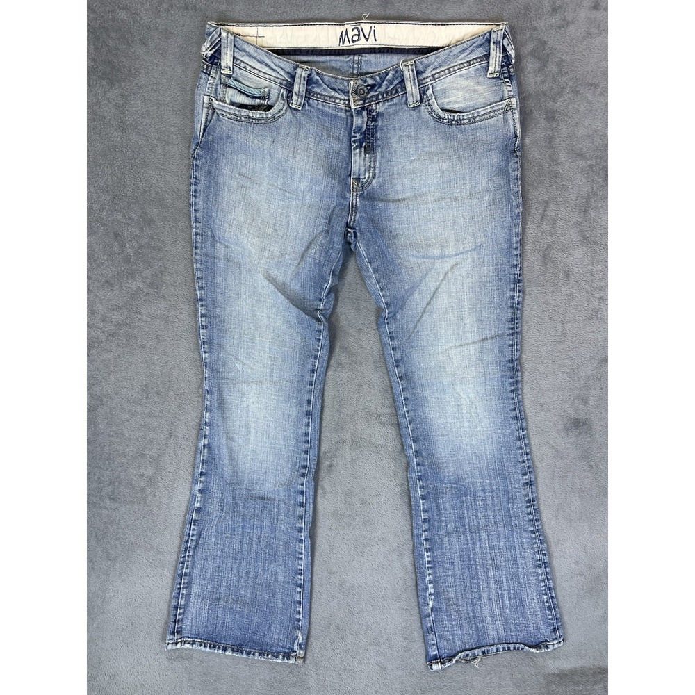 Mavi Jeans Womens 30‎ Blue Denim Light Wash Mindy Low Rise Flared Bootcut